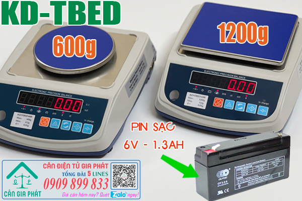 Pin cân điện tử KD-TBED 600g - sửa cân điện tử KD-TBED 600g