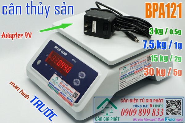 Sạc cân điện tử BPA121 15kg - adapter cân điện tử BPA121 9V