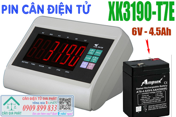 Pin cân điện tử xe nâng XK3190-T7E 1 2 3 tấn - sửa cân điện tử XK3190-T7E 