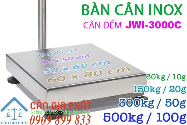 Bàn cân điện tử JWI-3000C 60kg 150kg 300kg 500kg