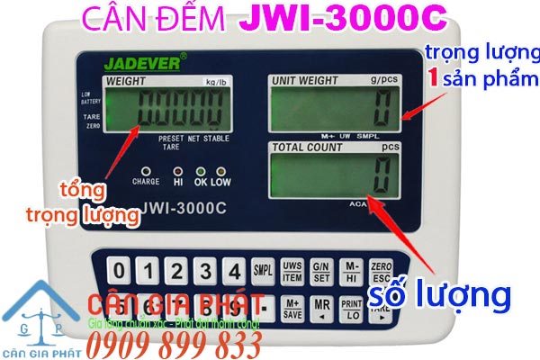 Hướng dẫn sử dụng cân điện tử JWI-3000C 60kg 150kg 300kg 500kg