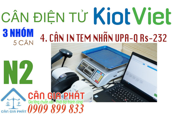 Cân điện tử UPA-Q kết nối phần mềm KiotViet