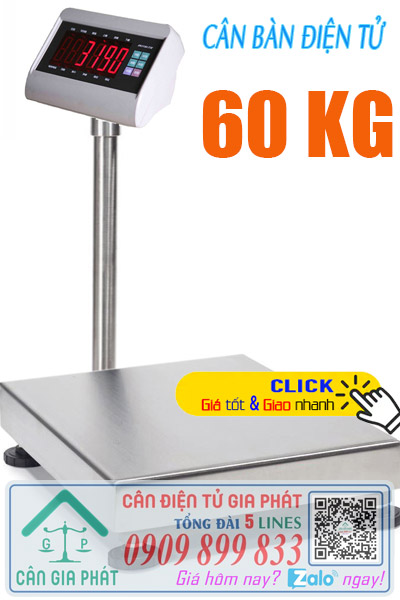 Cân bàn điện tử 60kg XK3190-T7E - cân điện tử 60kg