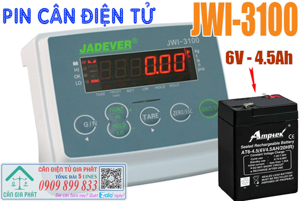 Pin cân điện tử JWI-3100 100kg 200kg 300kg 500kg cân nông sản