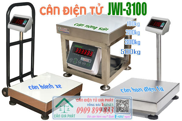 Mua cân điện tử inox JWI-3100 cân nông sản 100kg 200kg 300kg 500kg