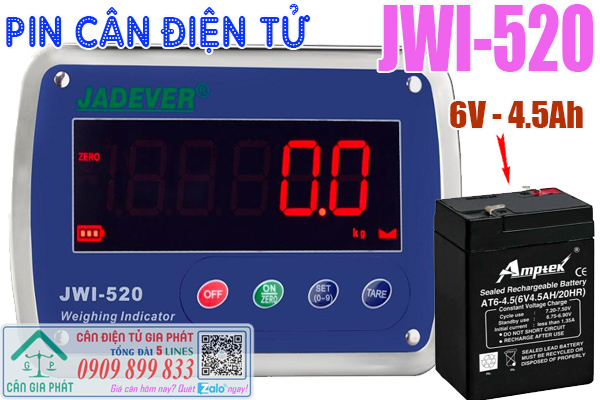 Pin cân điện tử JWI-520 inox cân gà vịt 100kg 200kg 300kg 500kg