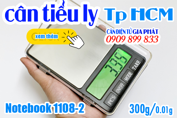 Cân điện tử TpHCM - cân tiểu ly Notebook 1108-2 300g 500g
