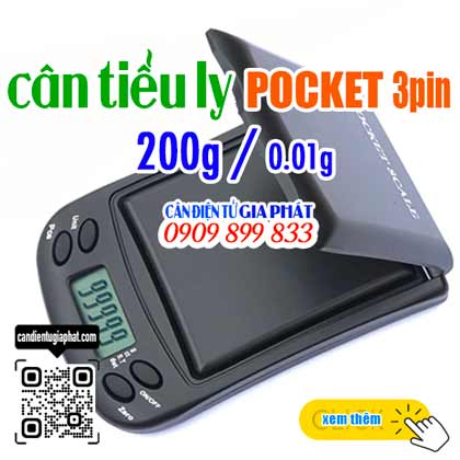 Cân tiểu ly Pocket 200g (loại tốt 3 pin)