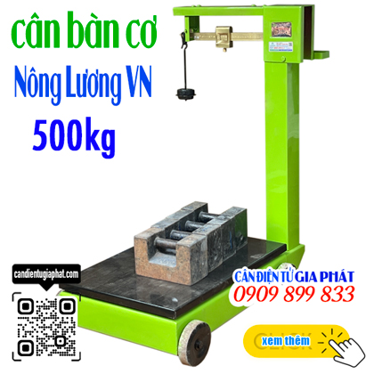 Cân bàn cơ 500kg Việt Nam (cân quả tạ 50kg 100kg 200kg 300kg 500kg)