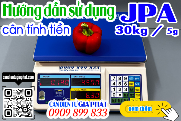 Cân tính tiền JPA 30kg cân trái cây cân thịt cá cân hải sản