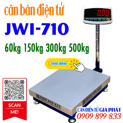 Cân bàn điện tử JWI-710 30kg 60kg 150kg 300kg 500kg