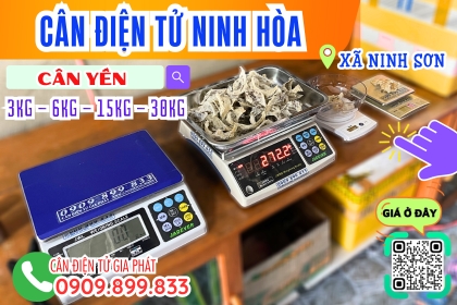 Cân điện tử ở Ninh Sơn - Ninh Hòa