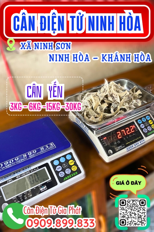 Cân điện tử ở Ninh Sơn Ninh Hòa Khánh Hòa - cân yến