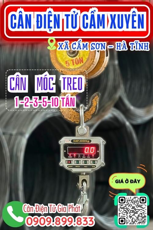 Cân điện tử ở Cẩm Sơn Cẩm Xuyên Hà Tĩnh - cân treo