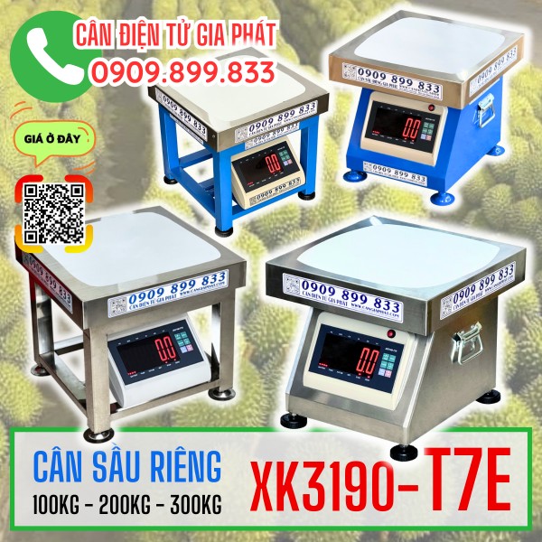 Cân sầu riêng XK3190-T7E inox chống nước 100kg 200kg 300kg