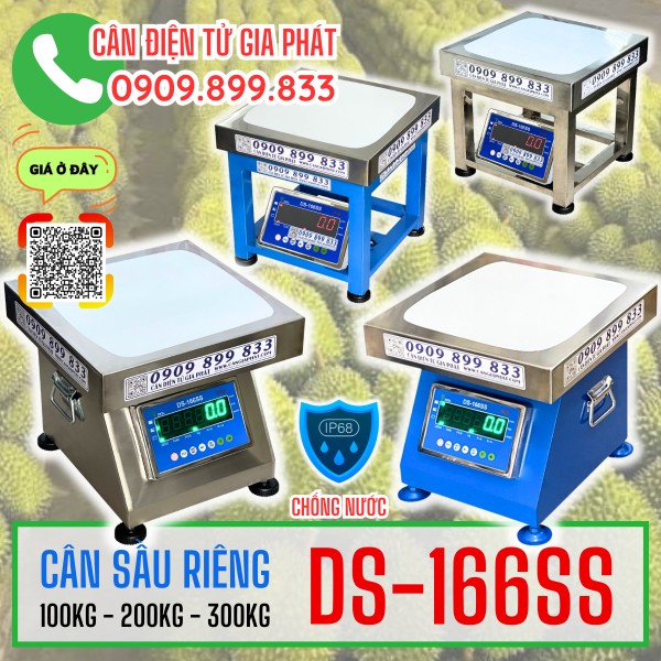 Cân điện tử DS-166SS cân sầu riêng 300kg chống nước tốt nhất (IP68)