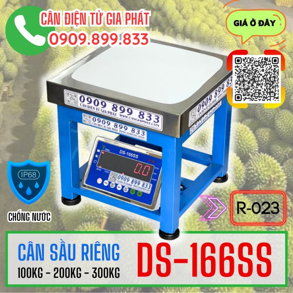 Cân điện tử DS-166SS cân sầu riêng 150kg 200kg 300kg chống nước