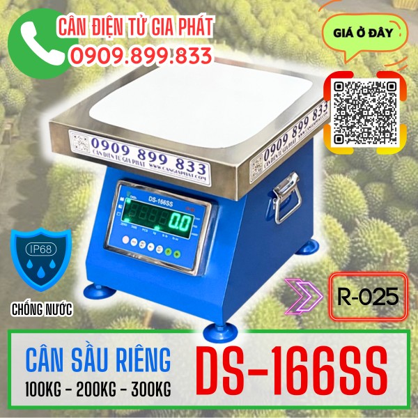 Cân điện tử DS-166SS cân sầu riêng 150kg 200kg 300kg chống nước TỐT